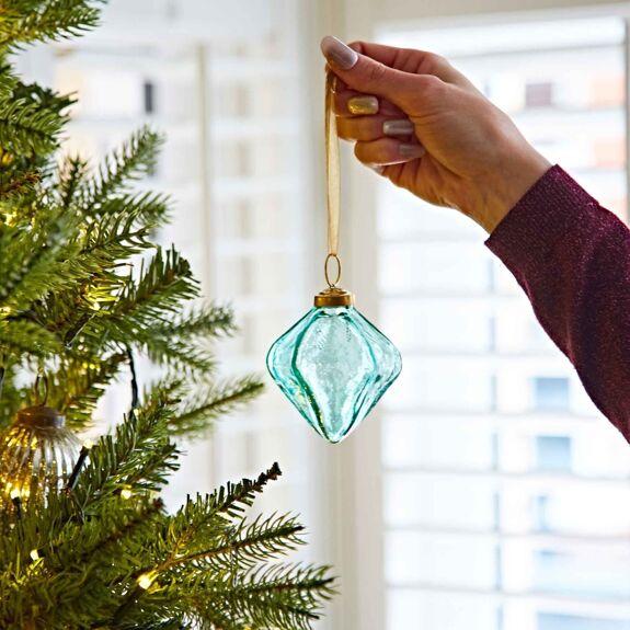 Boule en verre Diamant de Noël