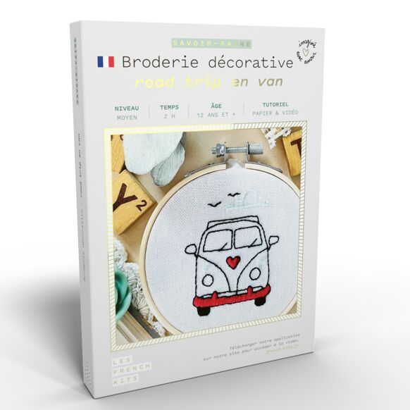 Broderie décorative Road Trip en Van