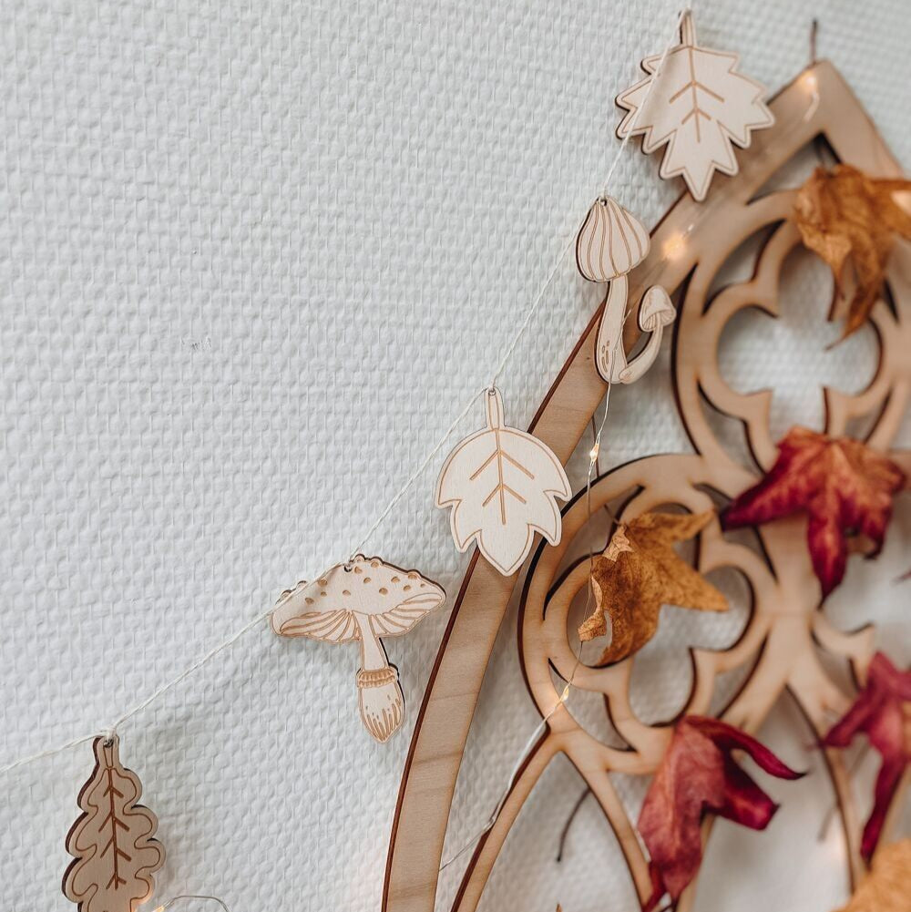 Guirlande d'Automne en bois