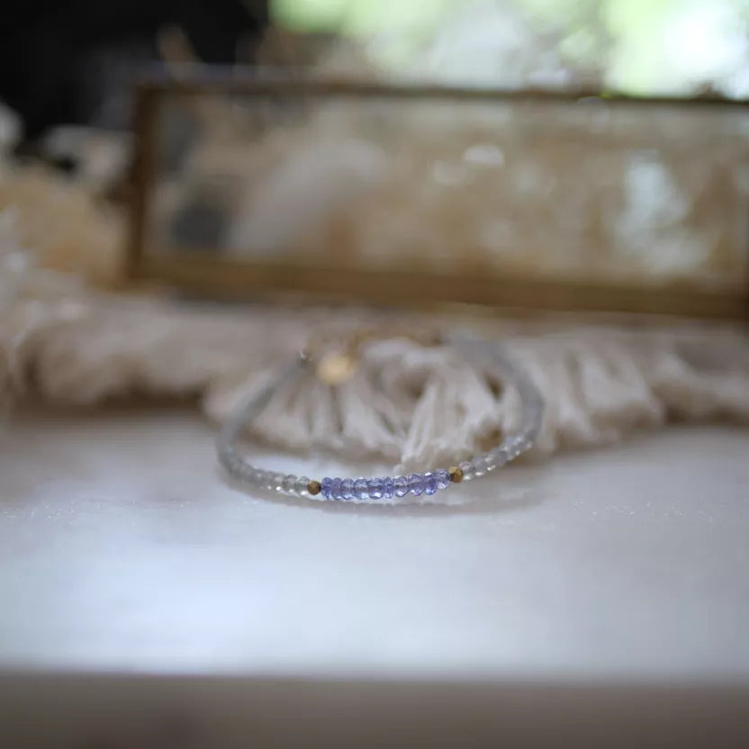 Bracelet Kalpita - Tanzanite et Labradorite