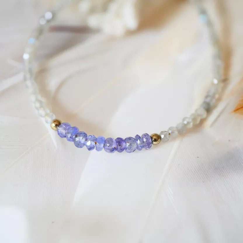Bracelet Kalpita - Tanzanite et Labradorite