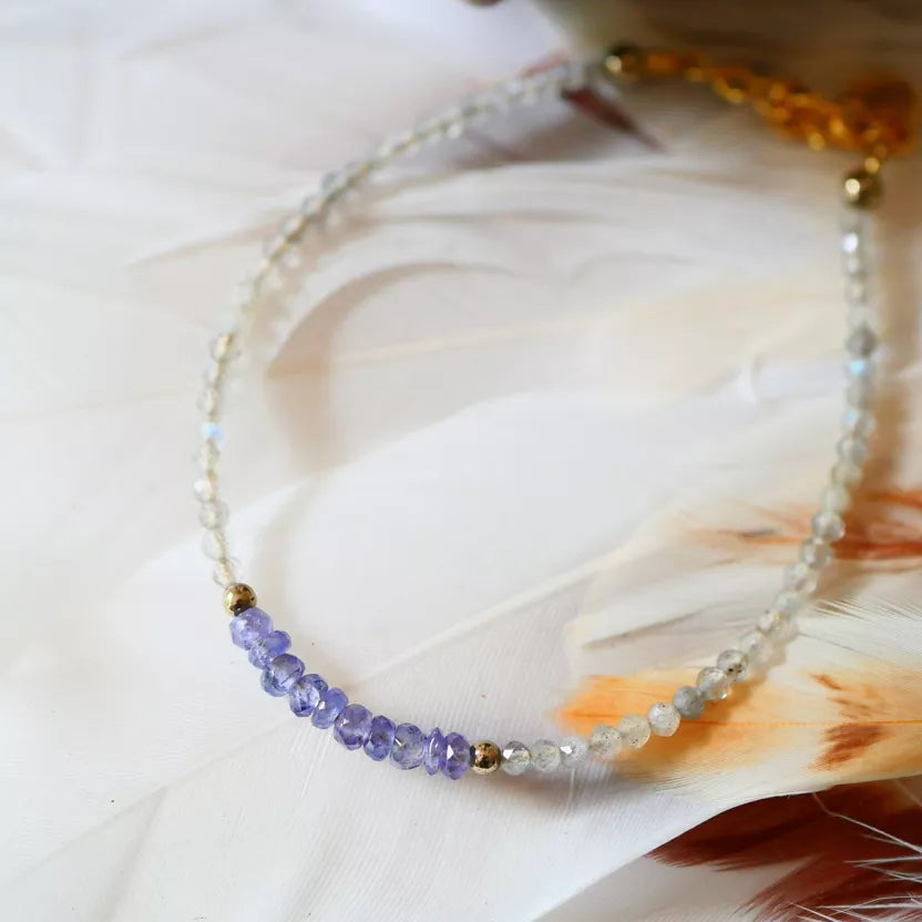 Bracelet Kalpita - Tanzanite et Labradorite