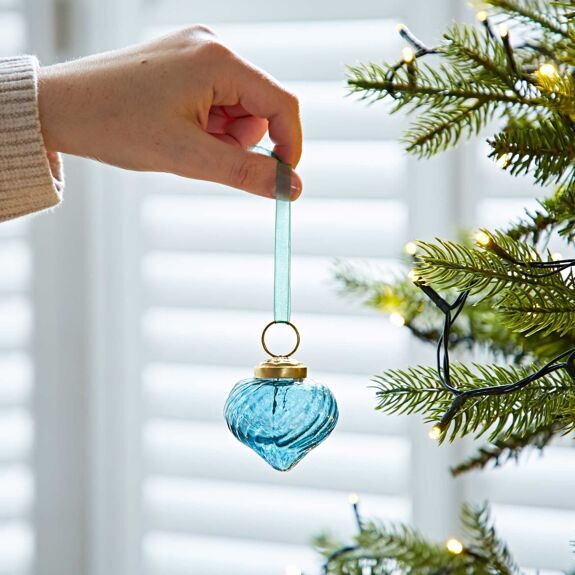 Boule en verre vintage colorée