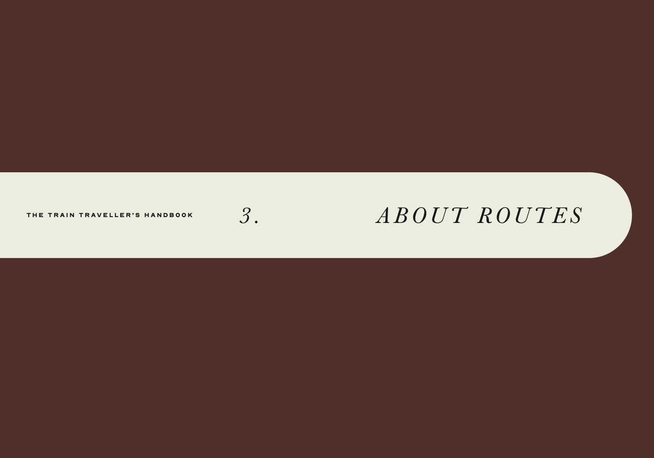 The Train Traveller's Handbook