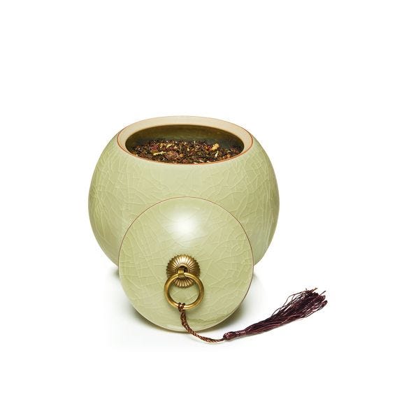 Boîte à thé en céramique