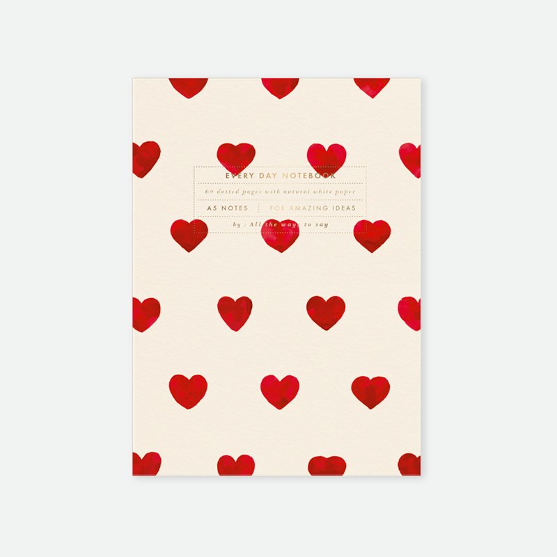 Notebook Coeurs A5