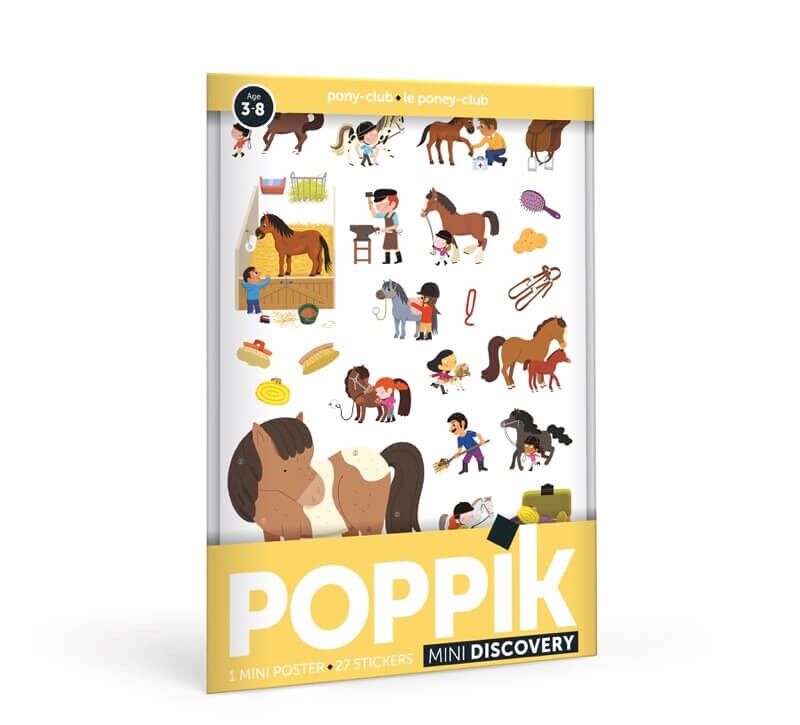 Mini Poster Stickers Poney