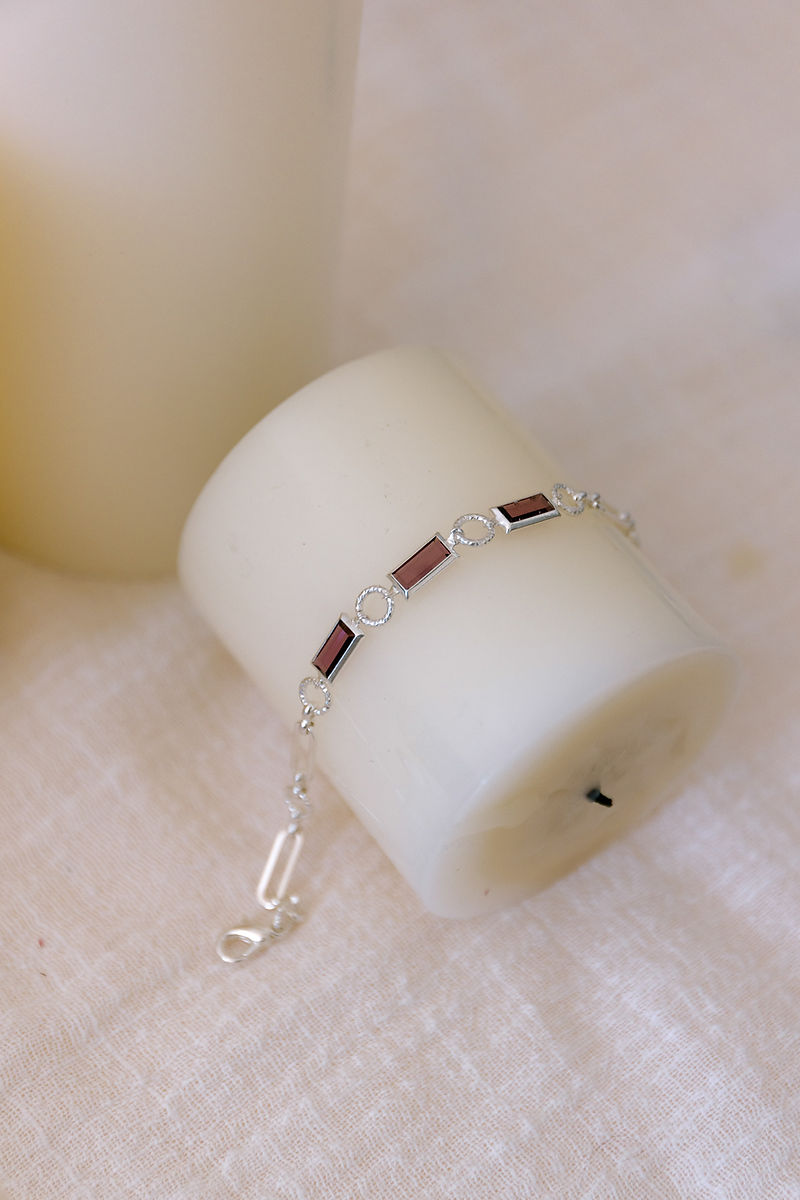 Bracelet Polly Argent Rose