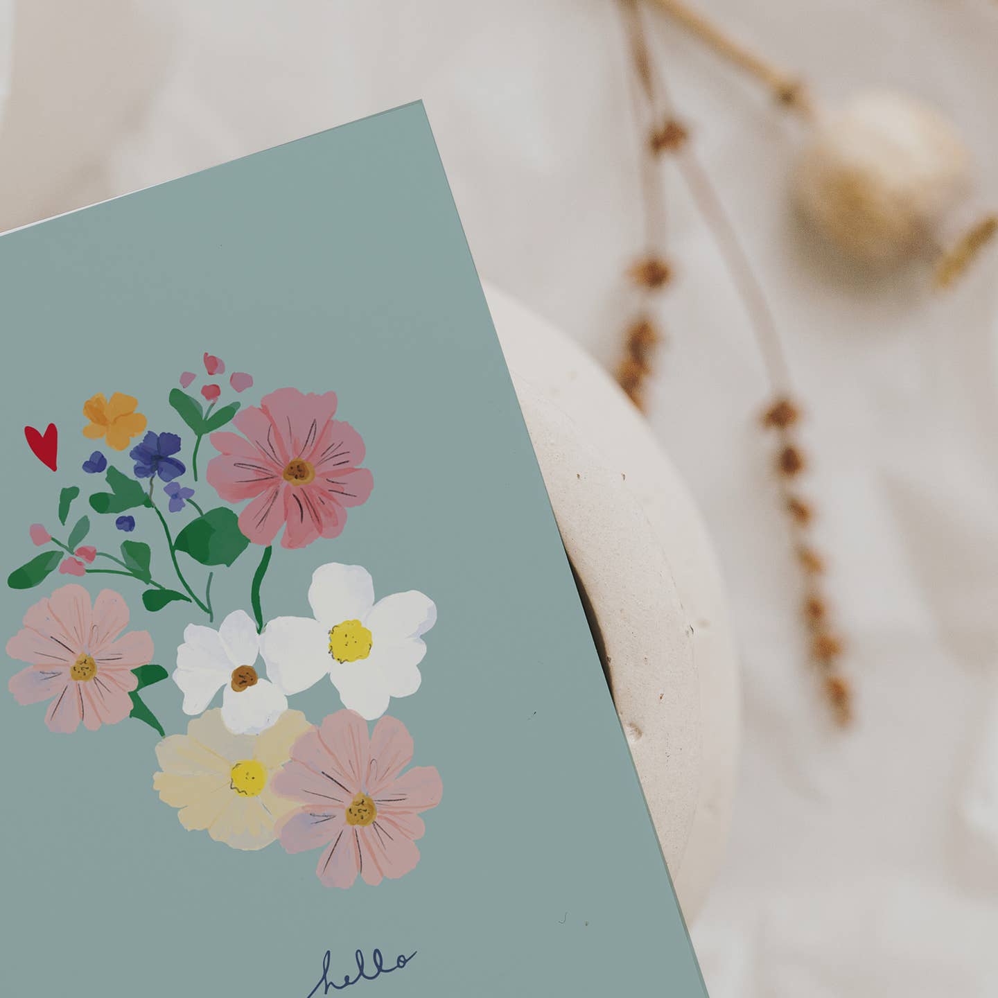 Carte Hello Fleurs