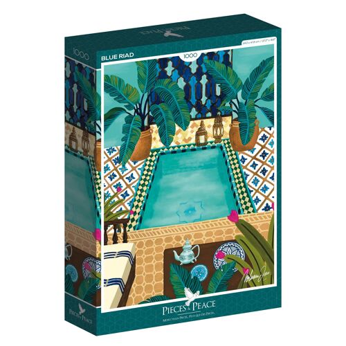 Puzzle Blue Riad 1000 pièces