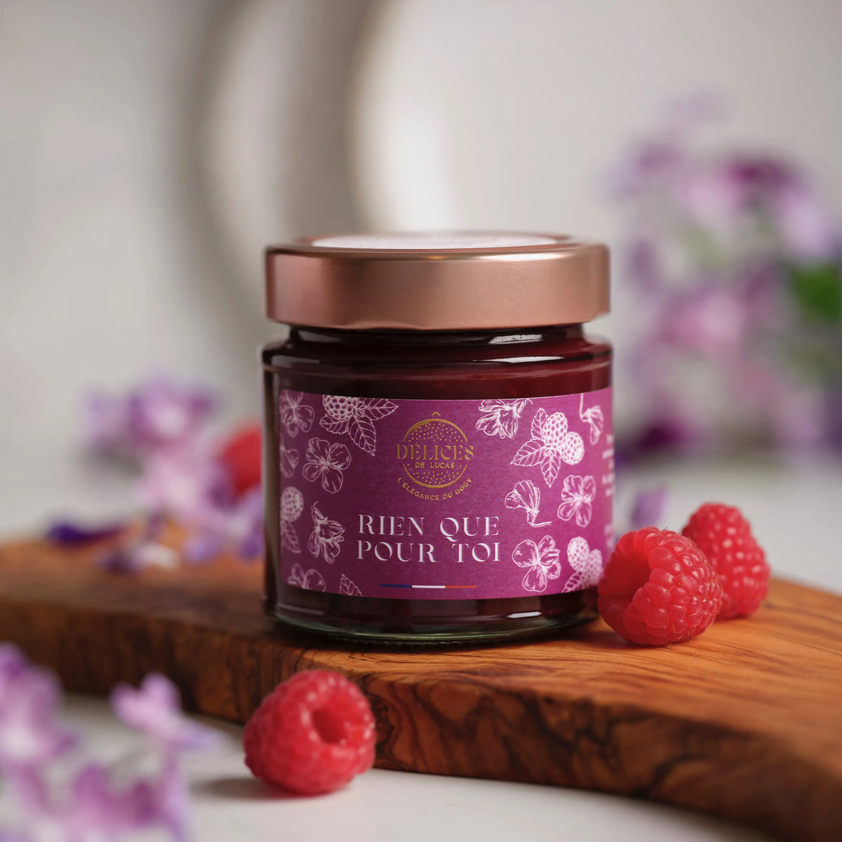 Confiture Rien que pour toi - Framboise et violette