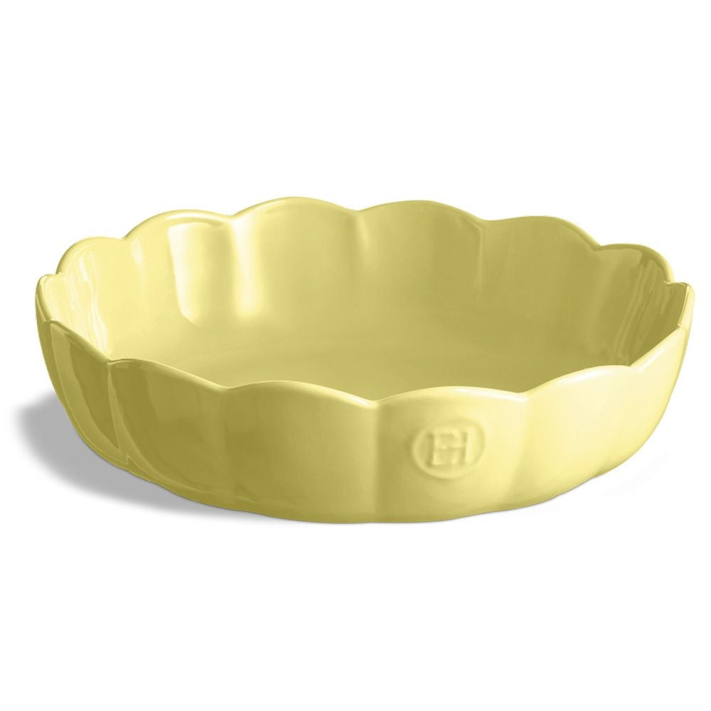 Plat à tarte Madeleine - Jaune vanille