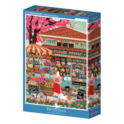 Flower Market Puzzle - 1500 pieces - Piece - Pieces and Peace