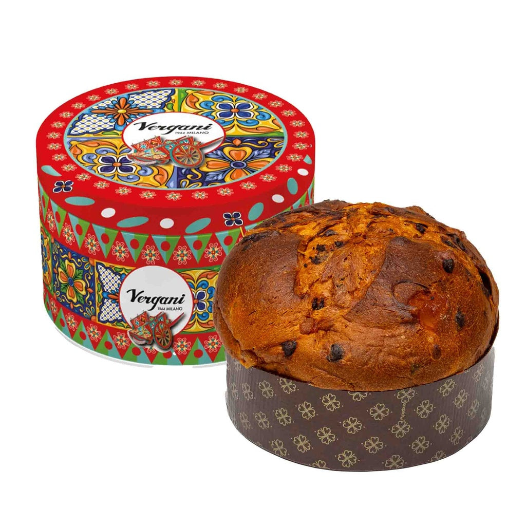 Panettone Traditionel Boite métal Voyage en Sicile