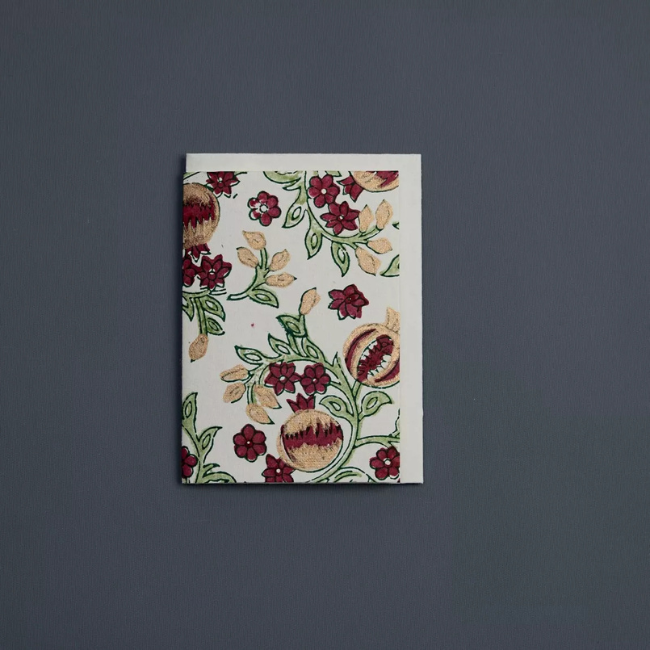 Carte Block Print Grenade Cerise