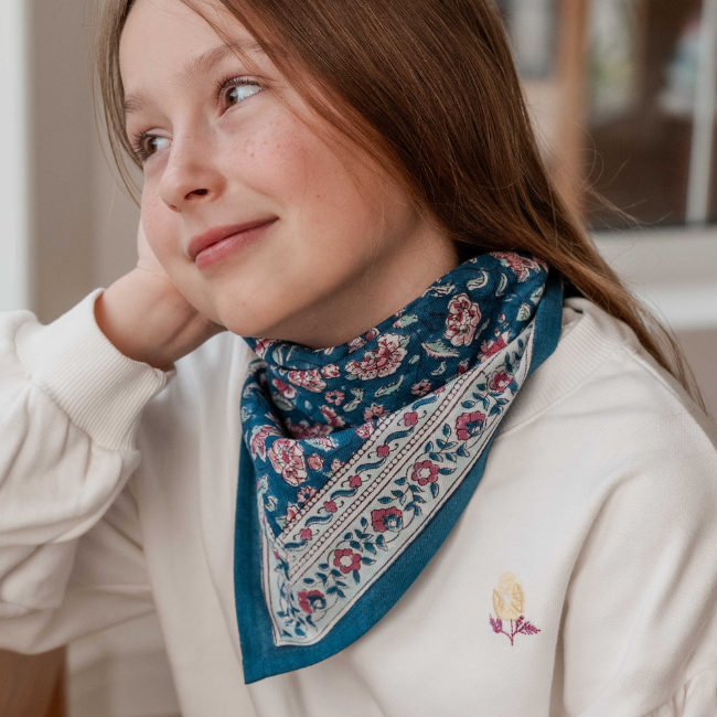 Petit Foulard Edel Aqua