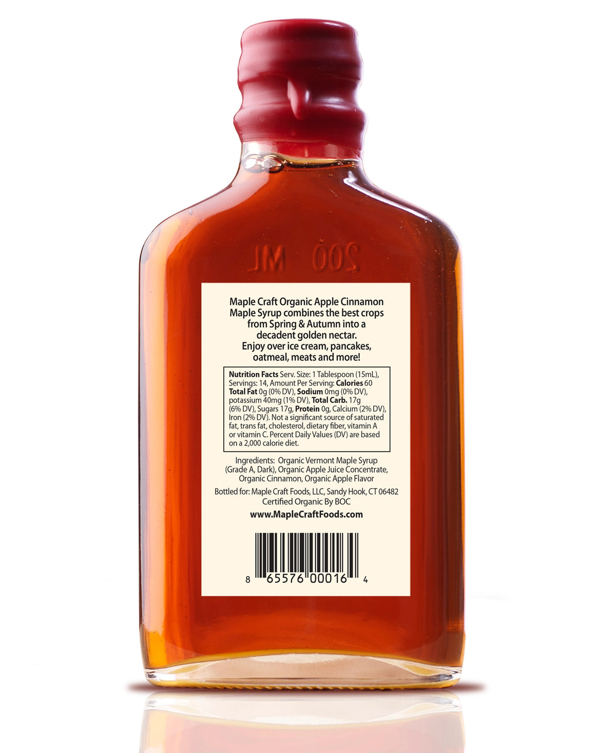 Sirop d'érable Pomme Cannelle