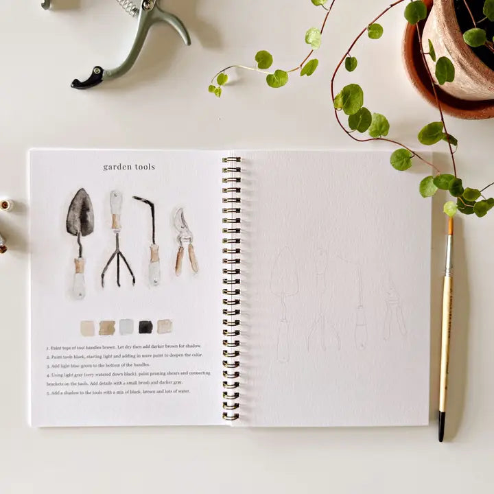 Carnet d'Aquarelle Garden