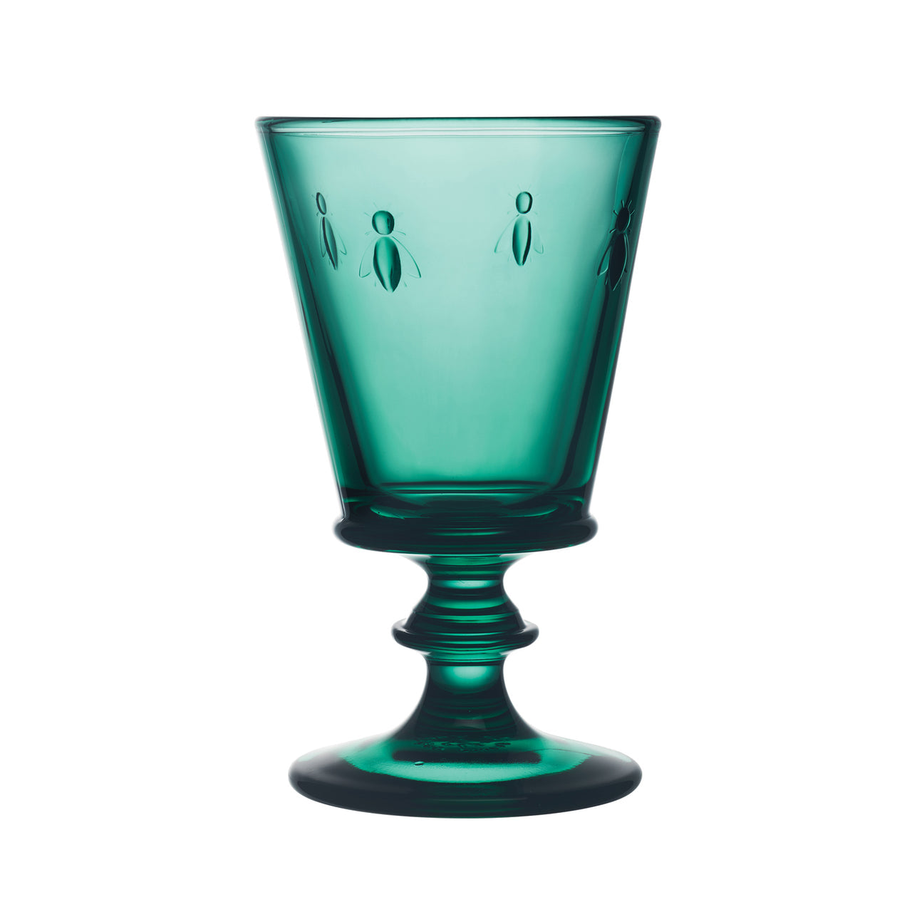 Verre à pied Abeille Émeraude