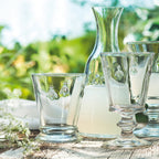 Taza transparente con forma de abeja