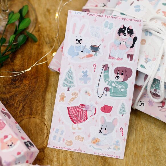 Stickers Préparations des festivités de fin d'année