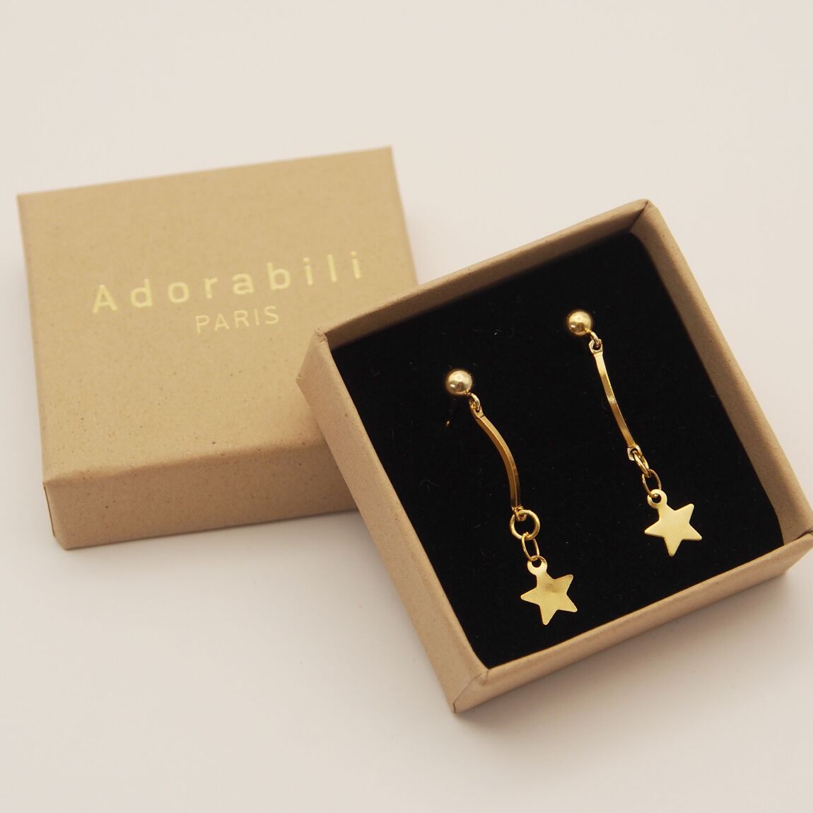 Boucles d'oreilles pendantes One Star