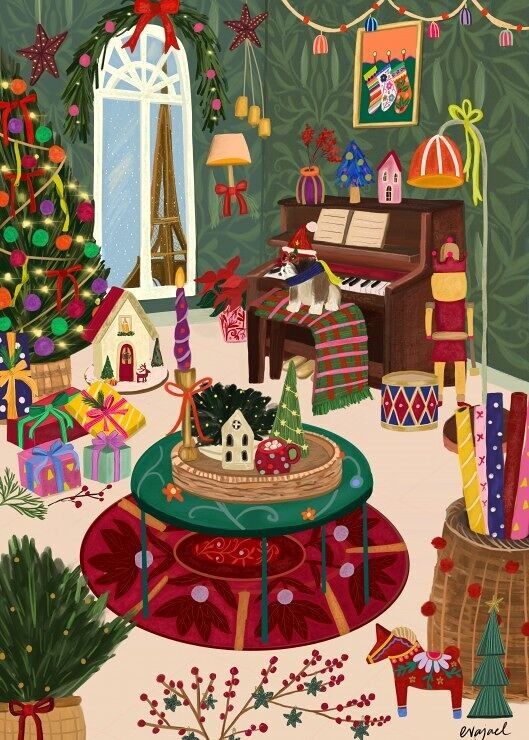 Christmas in Paris Puzzle - 500 pieces