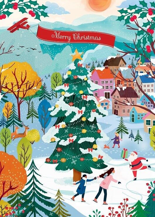 Skating in Christmas Joy Puzzle - 500 pieces - Piece - Pieces and Peace