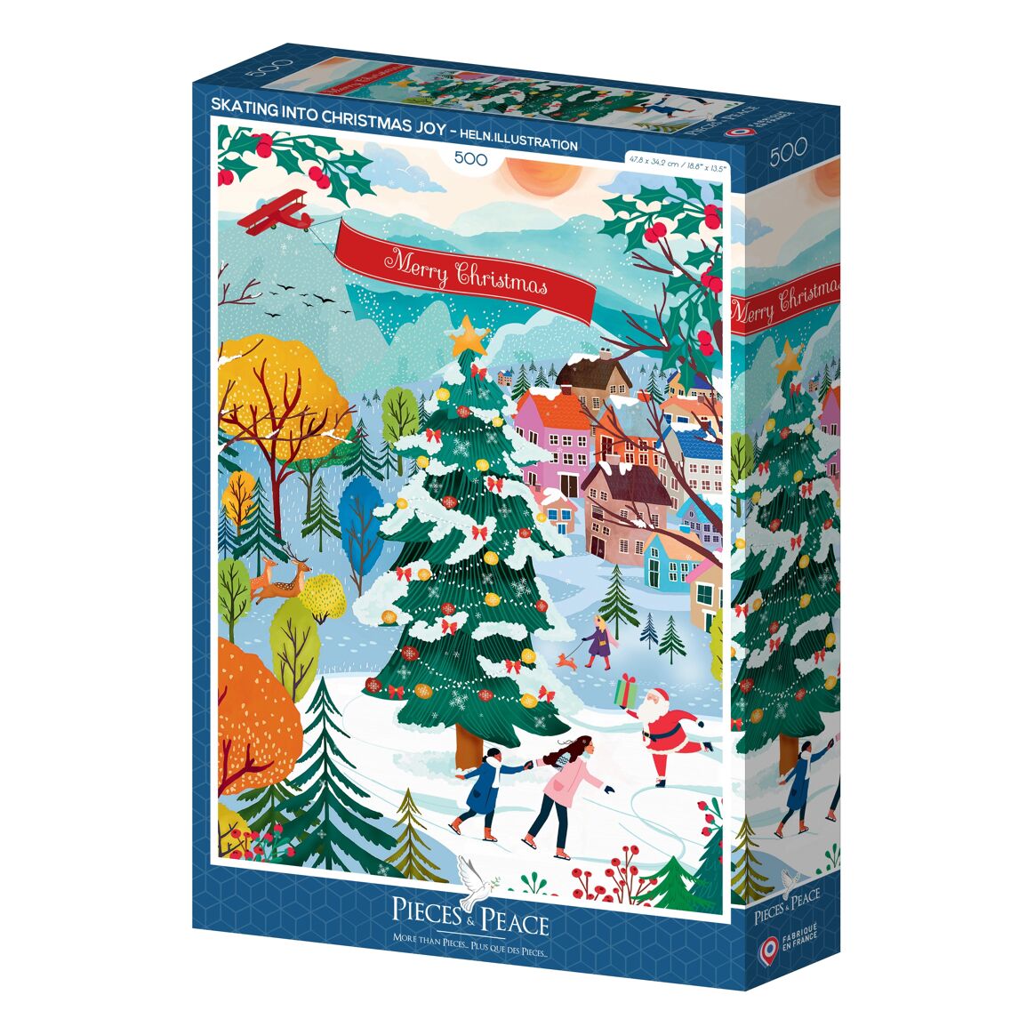 Skating in Christmas Joy Puzzle - 500 pieces - Piece - Pieces and Peace