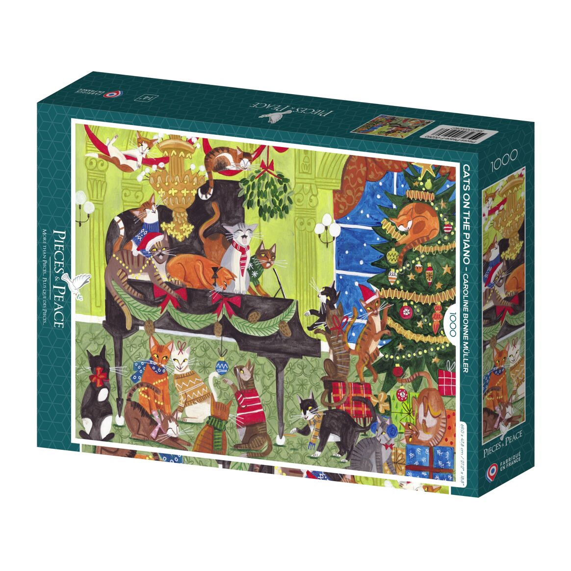 Puzzle Cats on the Piano - 1000 pieces - Piece - Pieces and Peace