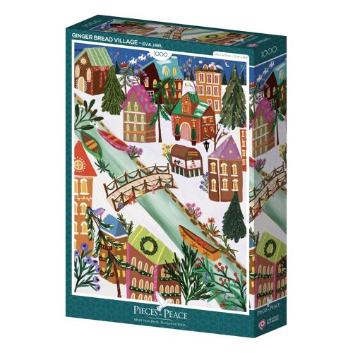 Ginger Bread Village Puzzle - 1000 pieces - Piece - Pieces and Peace