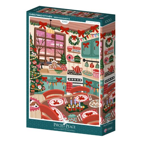 Christmas Kitchen Puzzle - 1000 pieces - Piece - Pieces and Peace