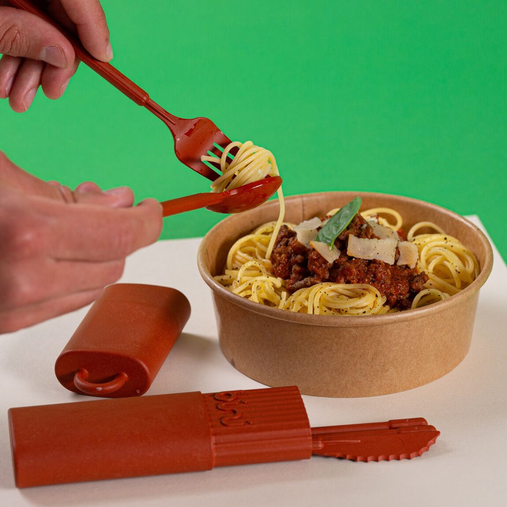Kit de cubiertos - Terracota