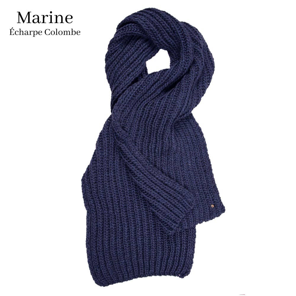 Echarpe Colombe Marine