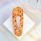 Sequin triangle hair clip