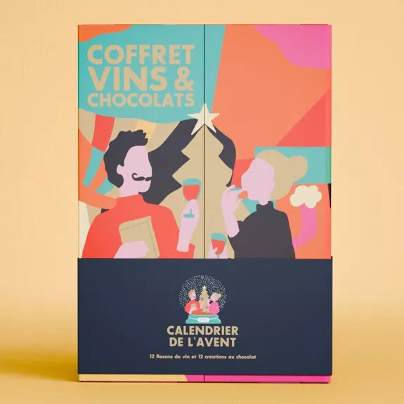 Calendrier de l'Avent 12 vins et 12 chocolats