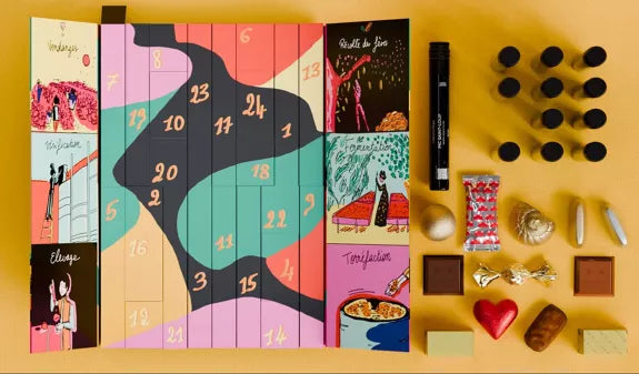 Calendrier de l'Avent 12 vins et 12 chocolats