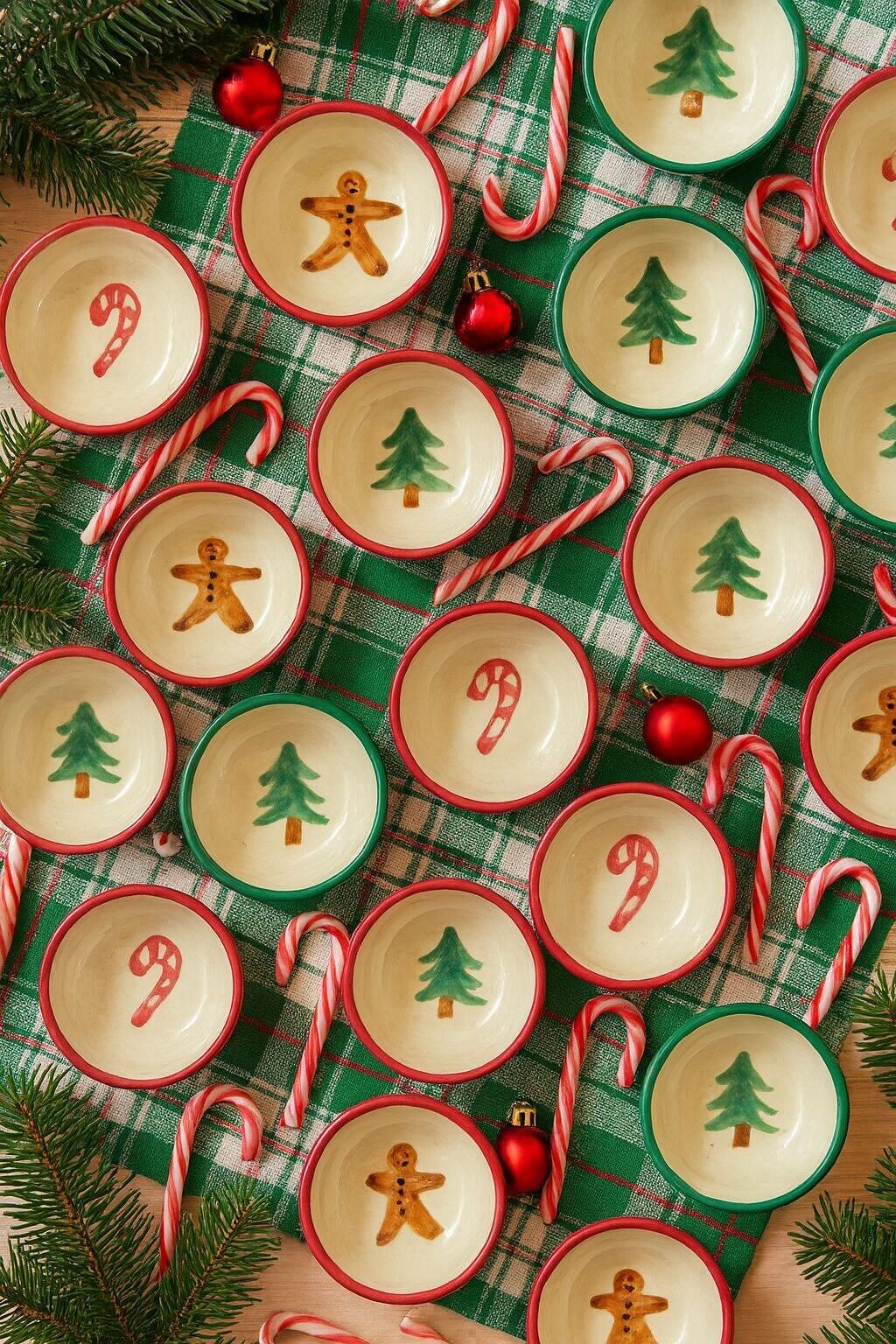 Mini bol en céramique Sapin