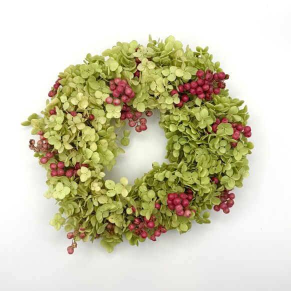 Couronne de fleurs séchées