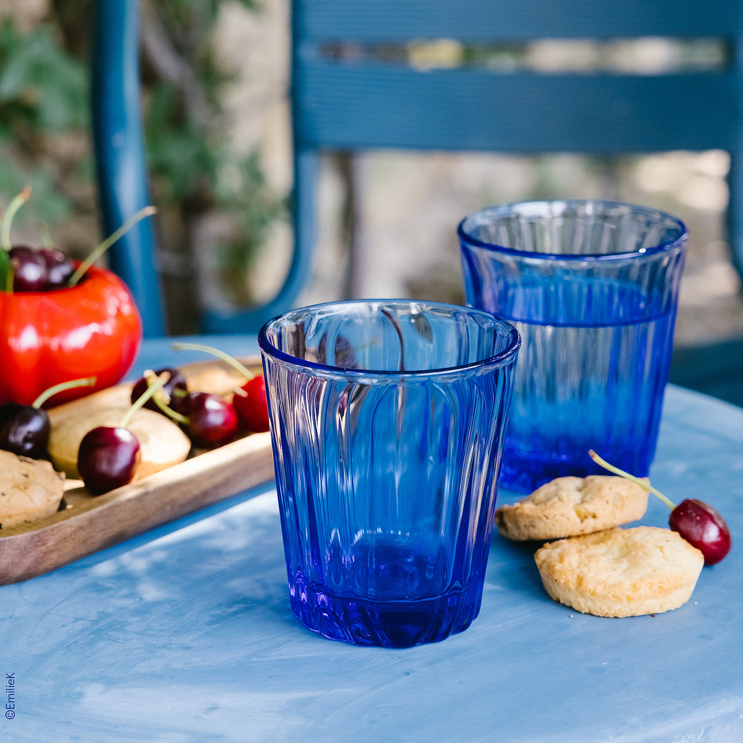 Gobelet Ondes Bleu Cobalt