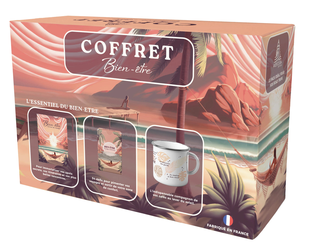 Coffret cadeau Bien-être Voyage Intérieur Aventura Éditions