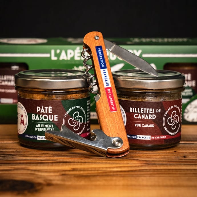 Coffret l'apéro rugby - avec tire-bouchon