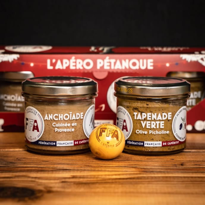 Coffret l'apéro pétanque - avec cochonnet