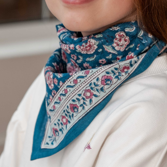 Petit Foulard Edel Aqua