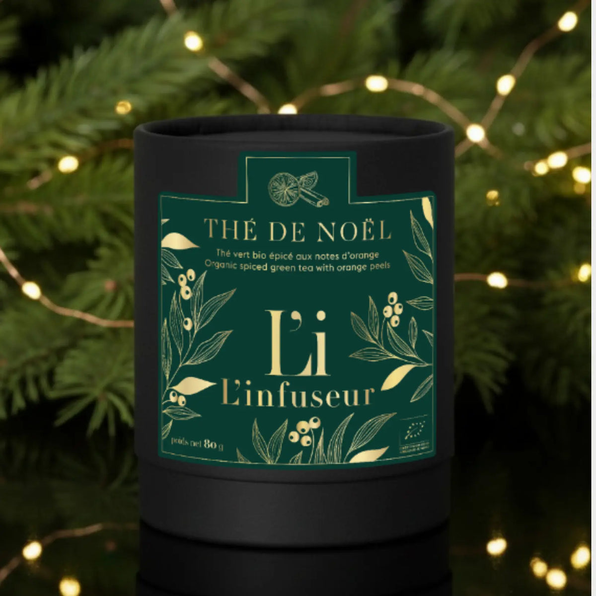 Thé vert de Noël L'infuseur aux épices et à l'orange