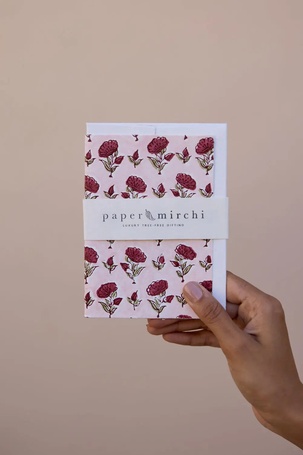 Carte Block Print Ditsy Scarlet Paper Mirchi