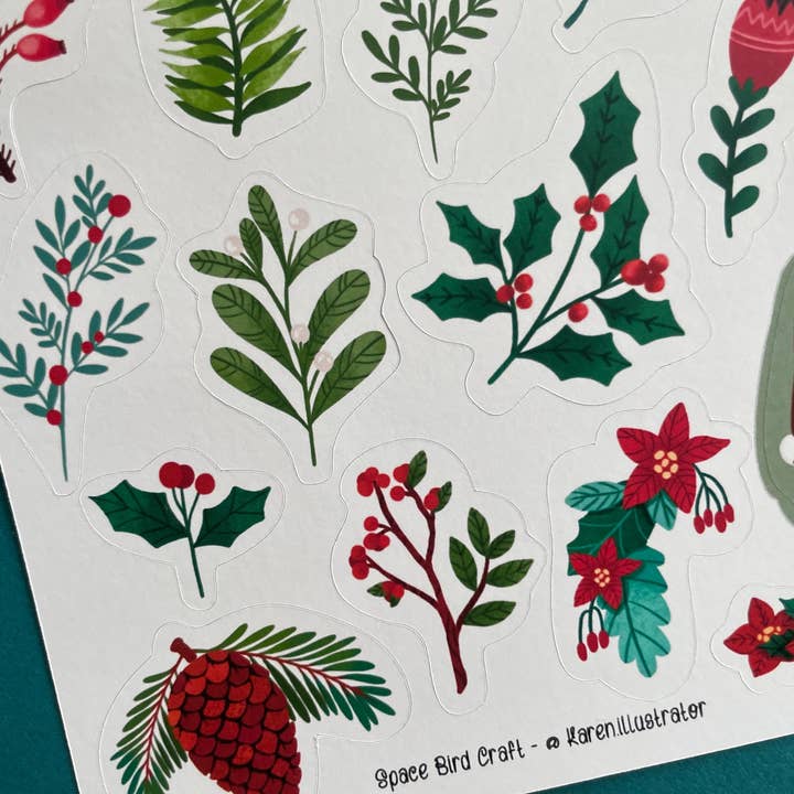 Stickers Winter Flowers