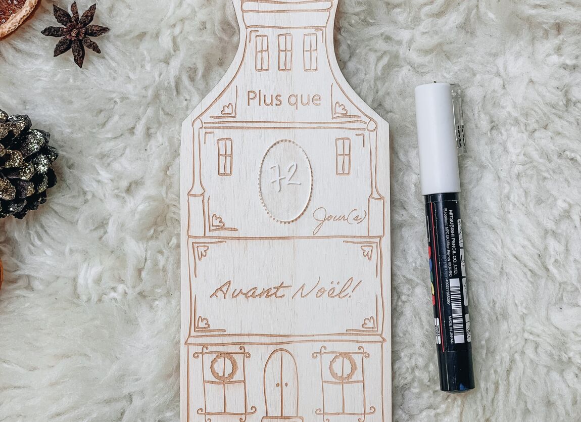 Wooden Christmas Countdown