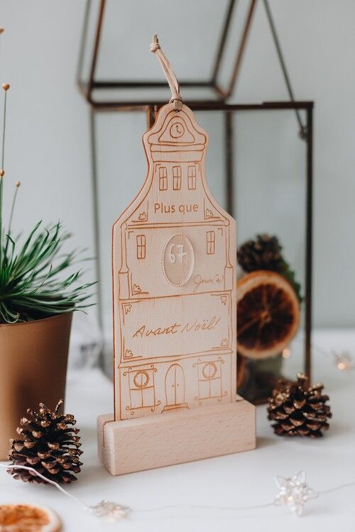 Wooden Christmas Countdown