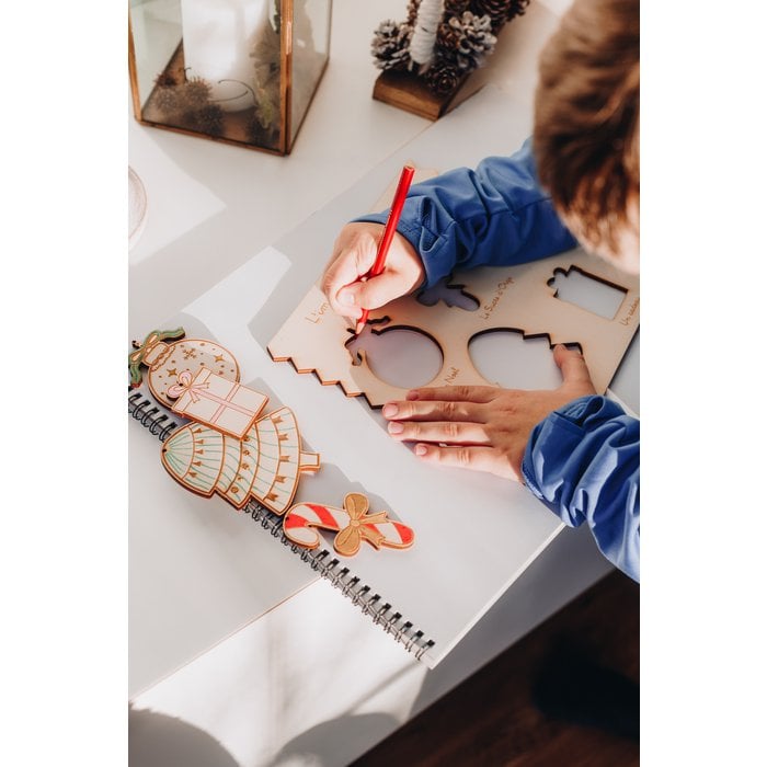 Imagier de Noël à dessiner